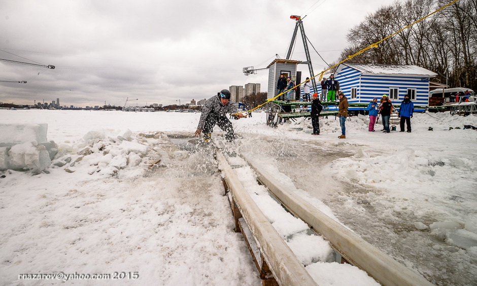 Ice Wake 2015First Wakeboarding event Moscow